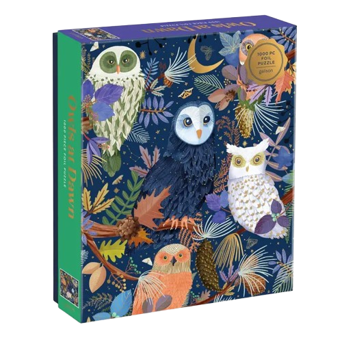 Owls At Dawn 1000 Piece Foil Puzzle