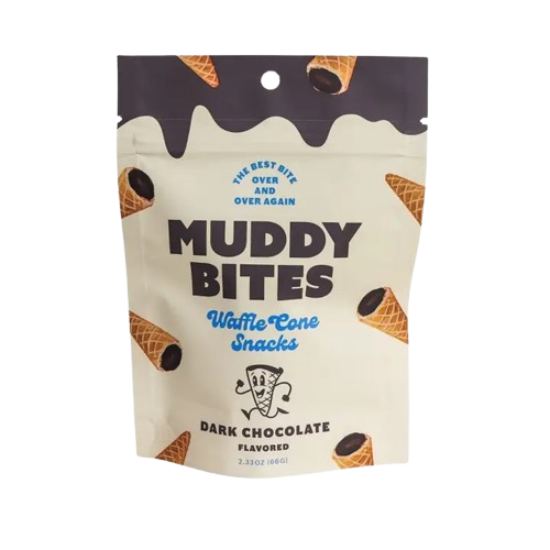 Muddy Bites Dark Chocolate Waffle Cone Bites