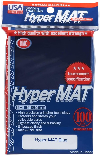 Sleeves: Full Size Hyper Matte Blue (100)