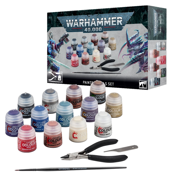 Warhammer 40k - Paints + Tools Set