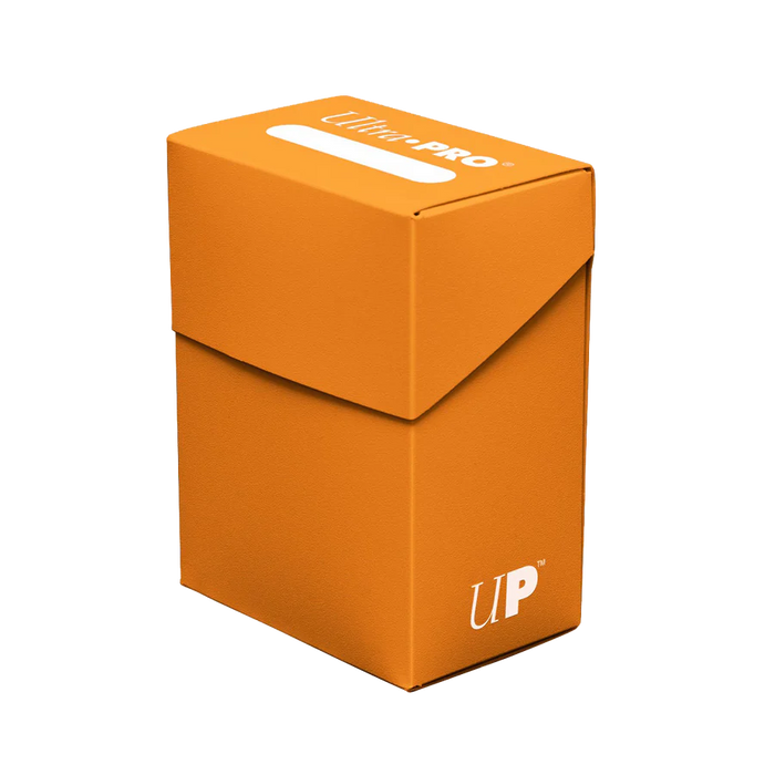 Ultra Pro: Solid Color DECK BOX 80+ - Pumpkin Orange