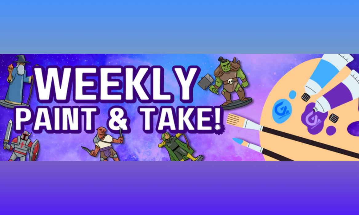 Weekly Paint and Take @ Gamezenter (Aug 12) - Ticket