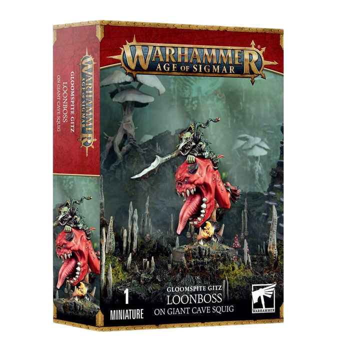 Gloomspite Gitz: Loonboss on Giant Cave Squig