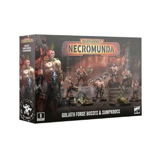 Necromunda: Goliath Forge Bosses and Sumpkrocs