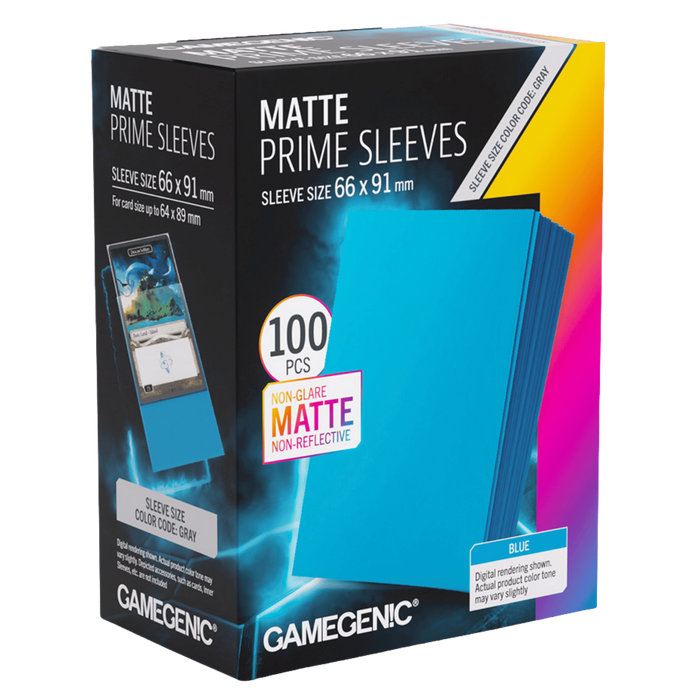 Gamegenic: Matte Prime Sleeves Blue 66x91