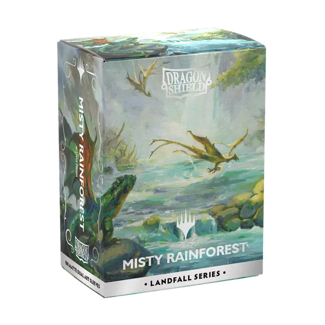 Dragon Shield Card Sleeves - Landfall Series: Misty Rainforest - Matte Dual Art Sleeves