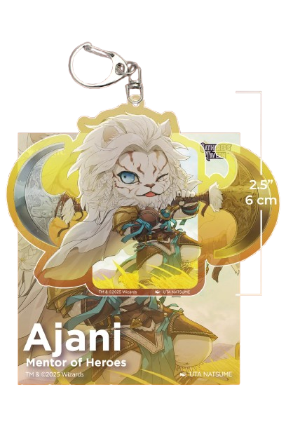 MTG Acrylic Li`l Walkers Keychain - Ajani Mentor of Heroes