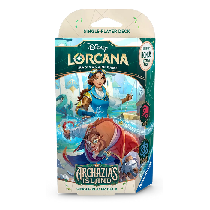 Disney Lorcana TCG: Archazia`s Island Starter Deck (Ruby and Sapphire)