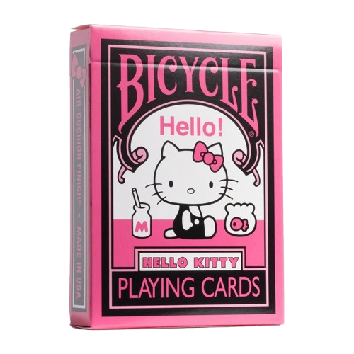 Bicycle Hello Kitty Black and Pink Playing Cards