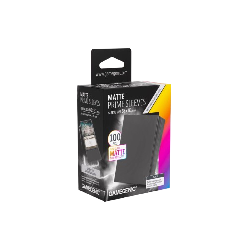 Gamegenic: Matte Prime Sleeves Black 66x91