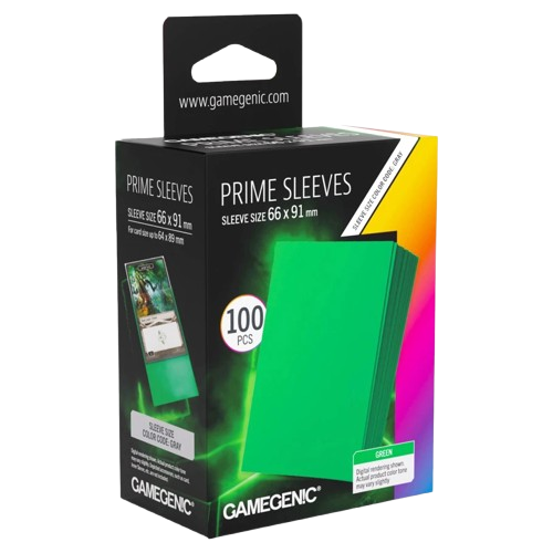 Gamegenic: Prime Sleeves Green 66x91