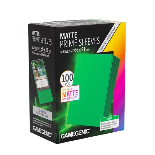 Gamegenic: Matte Prime Sleeves Green 66x91