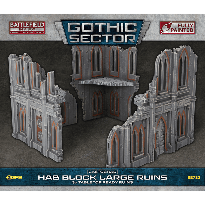 Battlefield in a Box: Gothic Sector Castograd HAB Block Large Ruins