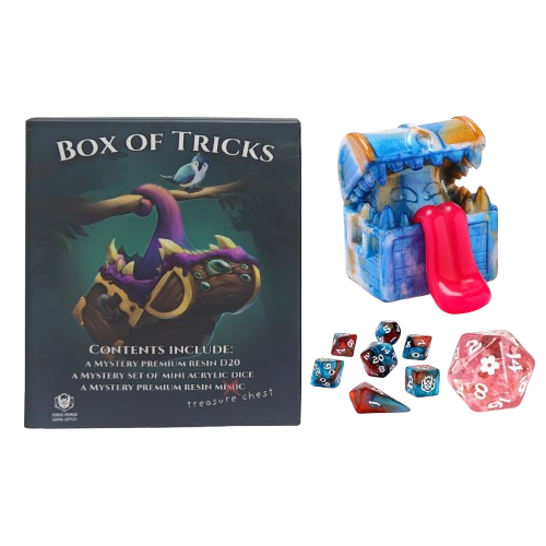 Box of Tricks - Mystery Mini Dice D20 and Mimic