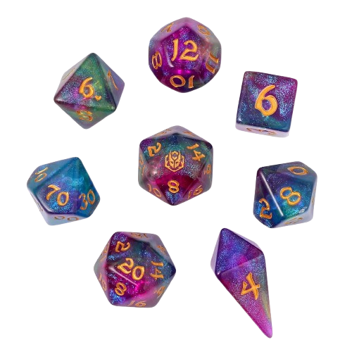 8pcs RPG dice set-Siren`s Melody