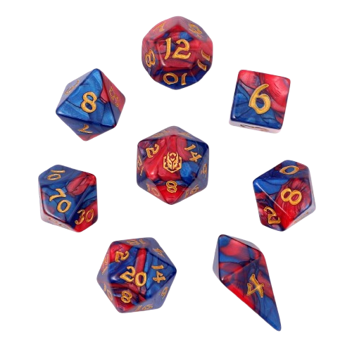 8pcs RPG dice set-Stormcaller