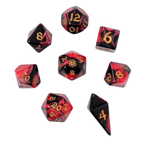 8pcs RPG dice set-Blood Pact
