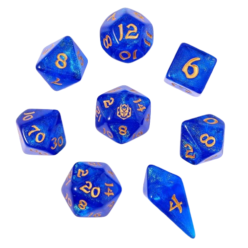 8 PCS Polyhedral RPG Dice set - Cantrip