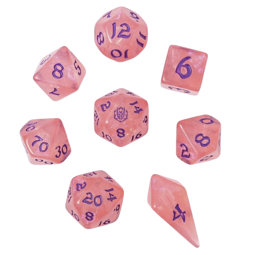 8 PCS Polyhedral RPG Dice set - Elixir of Life