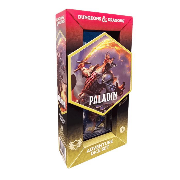 Sirius Dice: Dungeons and Dragons Adventure Dice Set - Paladin - Orange/Blue