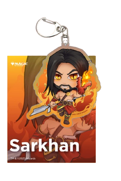 MTG Acrylic Plainswalkers Keychain - Sarkhan