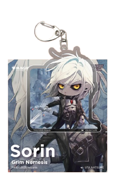 MTG Acrylic Li`l Walkers Keychain - Sorin Grim Nemesis