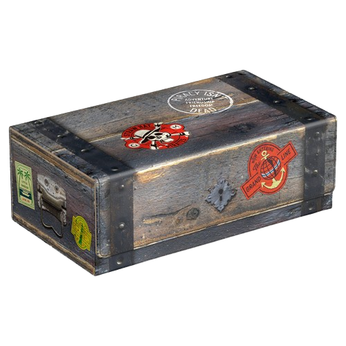 Squaroes:  One Piece Collector`s Deck Box Case: Wooden Chest