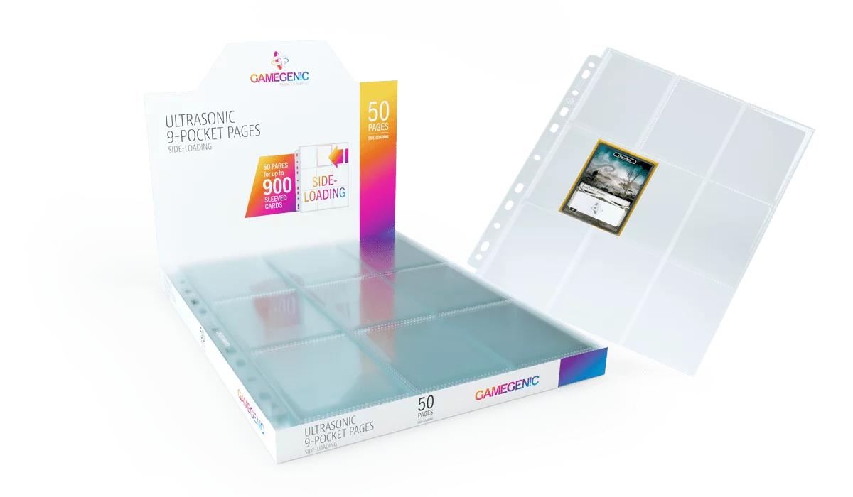 Gamegenic: Ultrasonic Sideloading 9-Pocket Binder Pages 50ct