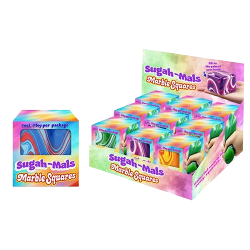 Sugah-Mals™ One-of-a-Kind Marble Sugar Cube Squishy