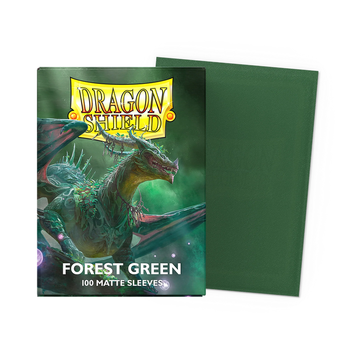 Dragon Shield Card Sleeves - Matte Forest Green