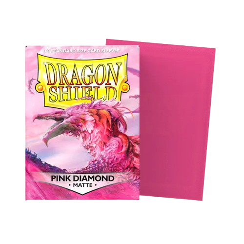 Dragon Shield Card Sleeves - Matte Pink Diamond