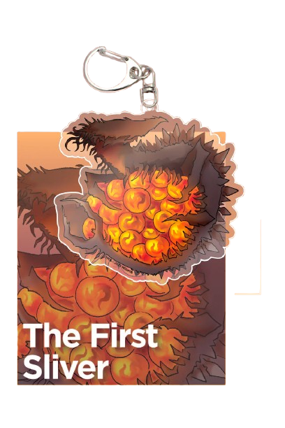 MTG Acrylic Commanders Keychain - The First Sliver