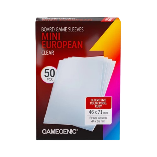 Gamegenic: Board Game Sleeves Mini European Clear