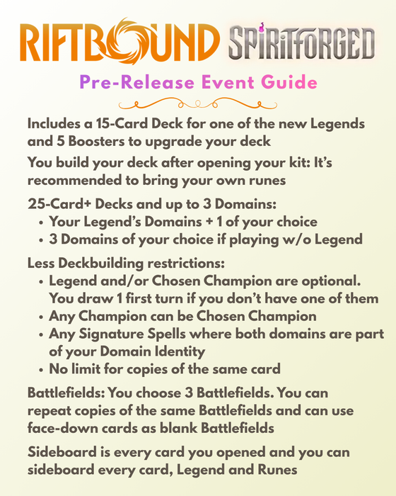 Riftbound Unleashed Pre-Rift Event