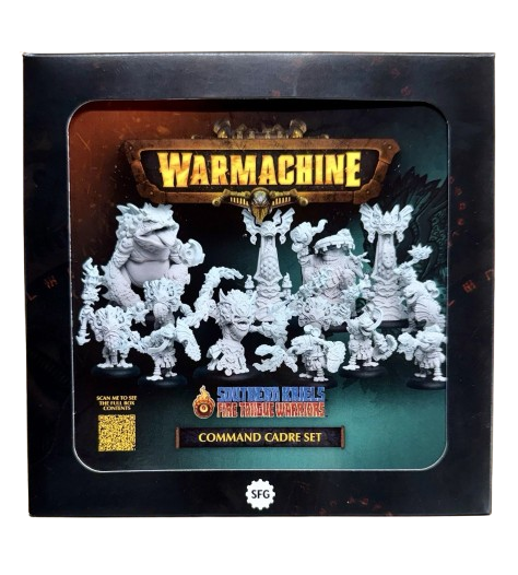 Warmachine: Southern Kriels Fire Tongue Warriors Command Cadre