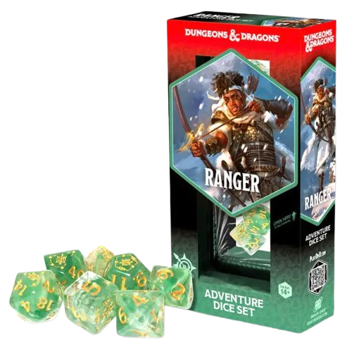 Sirius Dice Dungeons and Dragons: Adventure Dice - Ranger White and Green