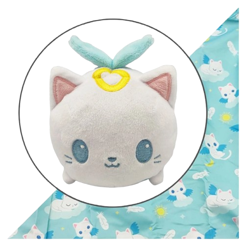 Plushie Tote: White Angel Cat