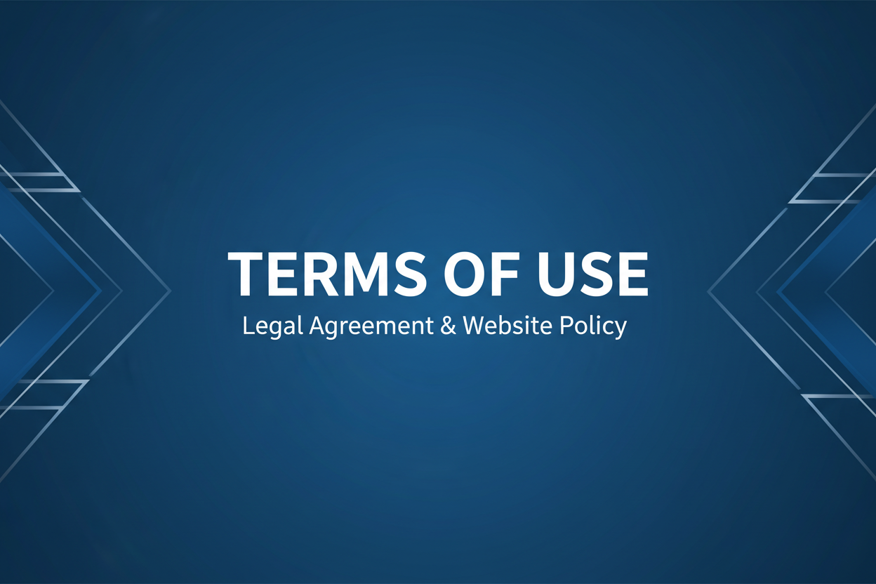 Terms of use image, colored background, with "Terms of Use" as header