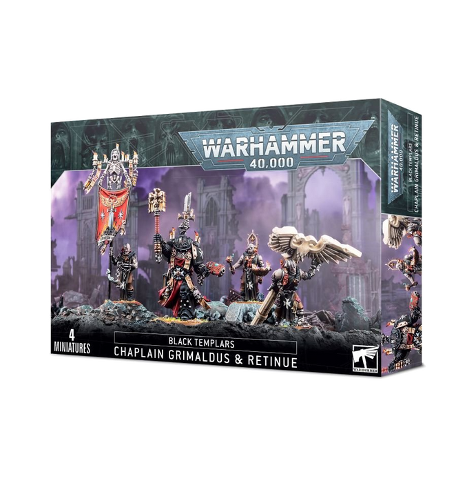 Black Templars - Chaplain Grimaldus and Retinue