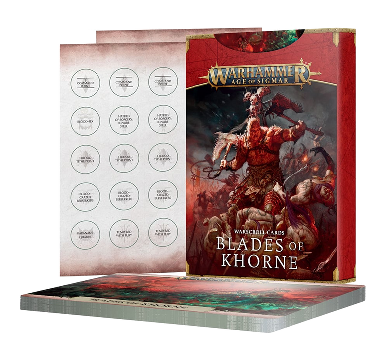 Blades of Khorne - Warscroll Cards