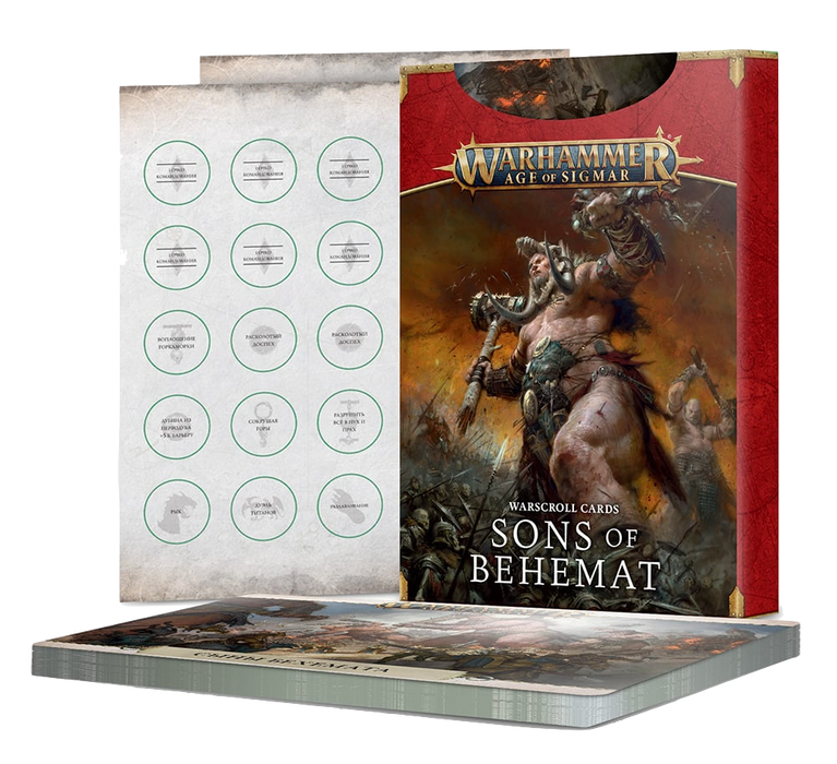 Sons of Behemat - Warscroll Cards
