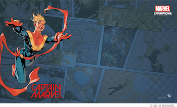 Marvel Champions LCG: Captain Marvel Game Mat
